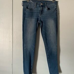 American Eagle Outfitters Women's Dark Blue Skinny Jeans